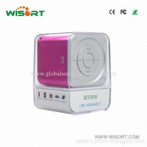Mini Bluetooth Professional Speaker with Cute Design, 52*52*52mm Dimensions